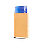 Anti Rfid Blocking Protected Magic Men ID Credit Card Holder Wallet Men Women Metal Business Bank CreditCard Cardholder Case