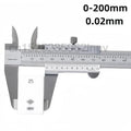 CNC Vernier Caliper 530-118  8" 0-200mm Metal Vernier Calipers Inside Outside Depth Step Measurements Tool Metric