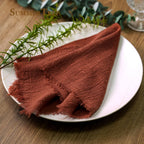 Napkin Cotton Gauze 42x42cm Retro Cheesecloth Rustic Table Decoration Muslin Tea Towel Cloth Napkins Wedding Supplies