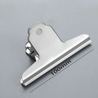 6Pcs Stainless Steel Round Clamps Strong Multi-specification Mountain-shaped Clamps Dovetail Clamps Bill and Document Clamps