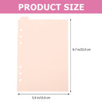 5Pcs Premium Plastic Binder Dividers with Tabs for 6 Ring A5 Planner Journal Notebook Organizer Divider Tabs Page Dividers