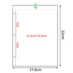 A5 Denim-Style D-Ring 3-Ring Binder – Expandable 80-100 Pages, PU Leather Photo/Card Organizer with Multi-Pocket PP Inserts