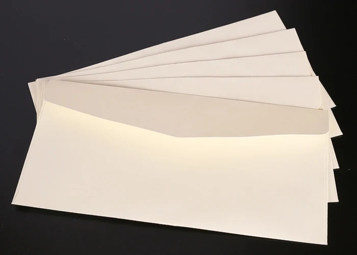 10Pcs Vintage Kraft Paper Envelopes Blank A4 triangle cowhide Handmade black Set Writing Christmas Invitations 22*11CM