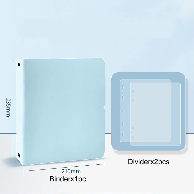 A5 3 Ring Binder Kpop Photocards Holder Photo Album Pocket Sleeves Clear Photo Card Collect Book Loose-leaf Binder Sheet Inserts