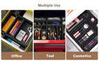 32PCS Desk Drawer Organizers 3 Size Plastic Interlocking Shallow Tool Organizer Tray Dividers Separators Storage Bins Container
