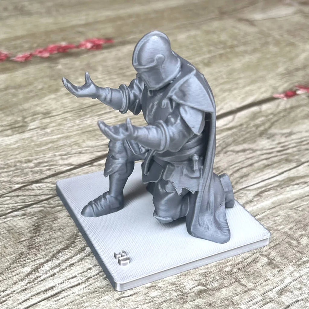(9*7.6cm) 3D Printed Medieval Knight Pen Holder Black Silver Warrior Statue Desk Organizer Creative Office Decor Stationery Gift