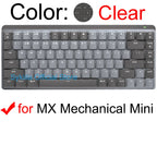 Keyboard Cover for Logitech MX KEYS S Mechanical Plus for Mac for Logi Protective Protector Skin Clear Silicone Case Accessories