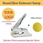 Customized Embossed Stamp Personalized Custom Book Embosser Seal Wedding Invitation Logo Customization Embossing Paper Stamps