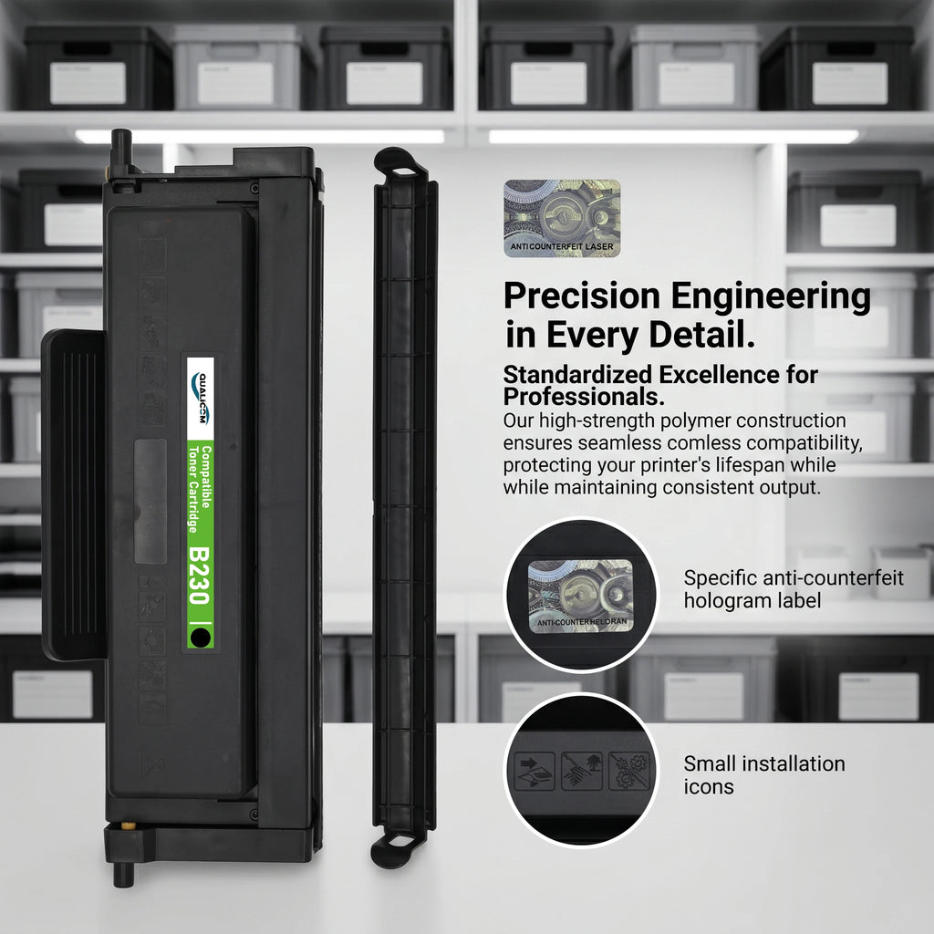 Qualicom 006R04400 B230 B225 B235 Toner Cartridge with New Chip for Xerox B230 B225 B235 Printers High Capacity 3000 Pages