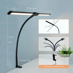 3/2/1-head Eye Caring Architect Lamp with Clamp Computer Monitor Flexible Gooseneck Colour-adjustable Table Lamp for Home Office