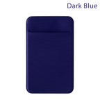 Silicone Phone Card Holder Wallet Case Phone Wallet Stick On Credit Card Holder Phone Pocket for Almost All Cell Phone