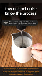 New Bincoo Coffee Frother Rechargeable Milk Foamer Handheld Espresso Tool Coffee Milk Electric Handle Blender Egg Beater