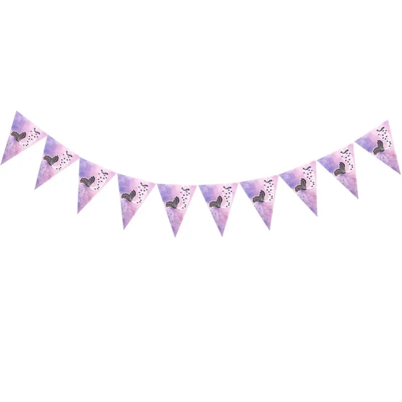 Mermaid Party Decorations Supplies Mermaid Disposable Plates Cup Napkins Set for Girls Baby Shower Mermaids Princess Birthday