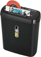 Home Office Paper Shredder, 10-Sheet Strip Cut P-2 Security Level, CD & Credit Card Shredder, Low-Noise Jam-Proof, 5-Min Continuous Shredding, 3.17-Gallon Clear Basket