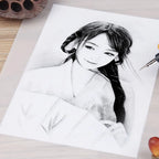 150Sheets White Sulfite Tracing Paper Premium Fade Resistant Translucent Copy Paper for Sketching Calligraphy Engineering