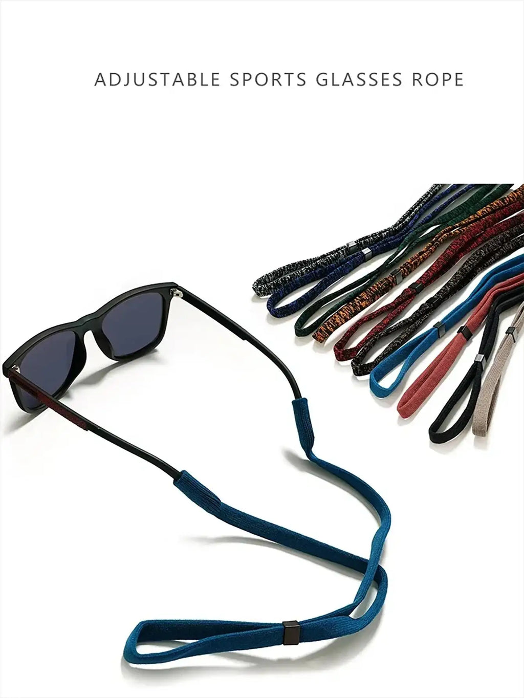 1pc Adjustable Neck Cord Glasses Straps Fits Men's And Women's Sports Sunglasses And Glasses Rope Holder Glasses Accessories