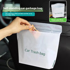 20-60Pcs Car Disposable Trash Bags Self-Adhesive Garbage Bag Portable Traceless Pasting Rubbish Storage Bag For Car Home Office