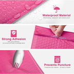 50 Pcs Pink Color Bubble Mailer Bubble Padded Envelopes Mailer Poly for Packaging Self Seal Shipping Bag Bubble Mailer Bag