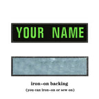 10x2.5cm Embroidery Custom Name Patch Stripes Badge Iron On Or Sew On Or  Patches Clothes
