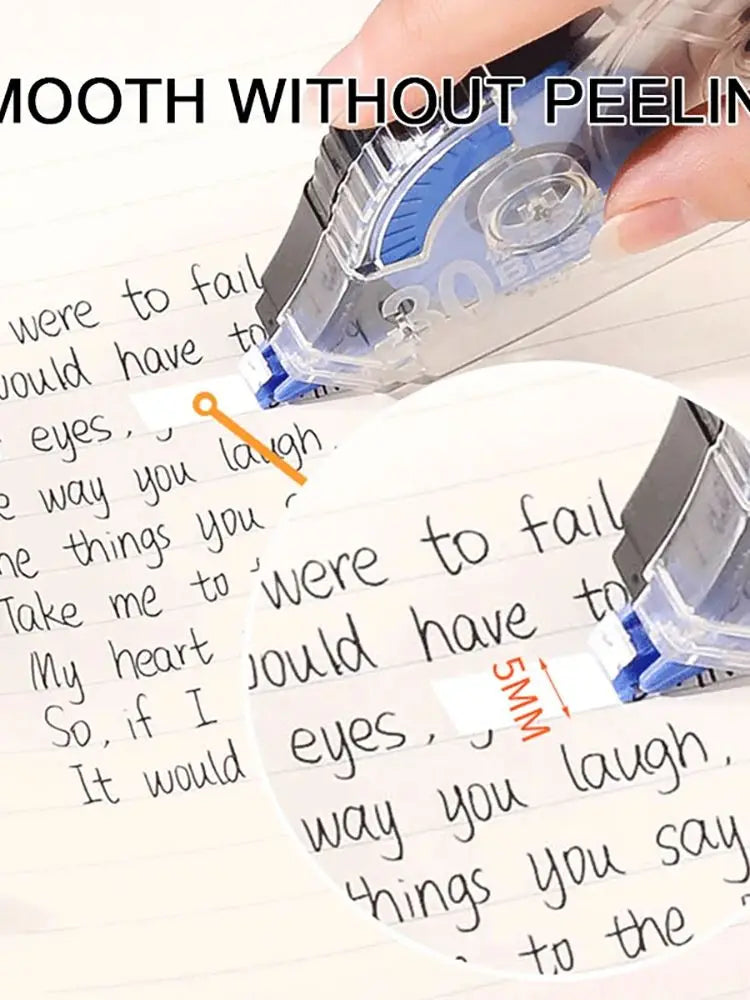 4 Packs, Correction Tape, White, Made Of Correct Tape, Eraser With Transparent Dispenser, Suitable For Office, School,