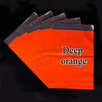 100PCS Red/Orange Poly Mailer Adhesive Envelope Bag DIY Logo Print T-shirt Gloves Gift Shoes Box Express Gift Packaging Pouches