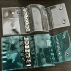 The New High-value Transparent A7 Three-fold Hand Ledger Loose-leaf Detachable Student Portable Note-taking Diary Hand Ledger