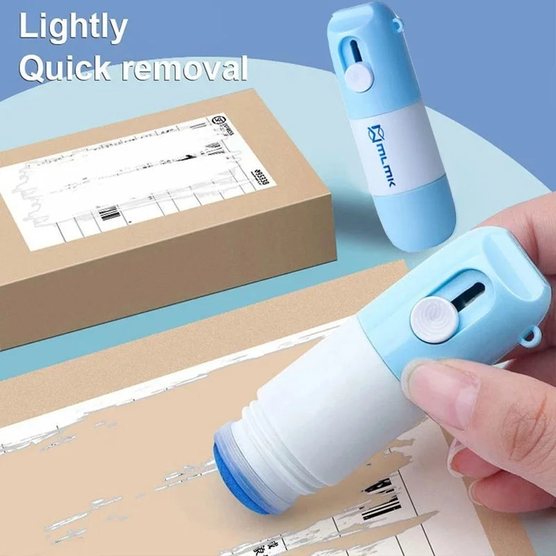 2 In 1 Thermal Paper Correction Fluid With Unboxing Knife Durable Thermal Paper Data Identity Protection Fluid Eraser Box Opener
