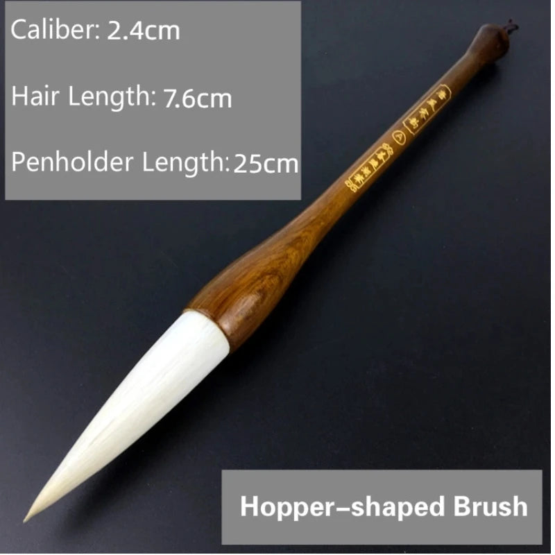 Long Woolen Hair Calligraphy Painting Brush Pen Calligraphie Chinese Large Hopper-shaped Couplets Brush Chinese Calligraphie Pen