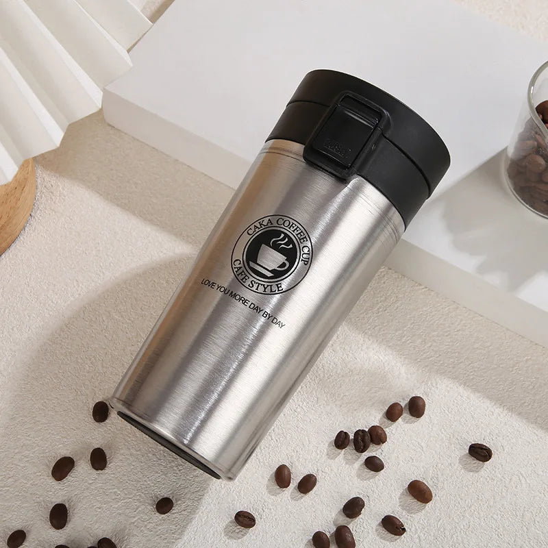 380/510ML Coffee Cup Stainless Steel Thermo Bottle Car Thermal Cup Outdoor Sports Vacuum Flask Keeps Cold and Heat Thermal Mug