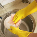 Latex Dishwashing Gloves Waterproof Household Kitchen Washing Bowl Washing Clothes Vegetable Cleaning Household Unisex