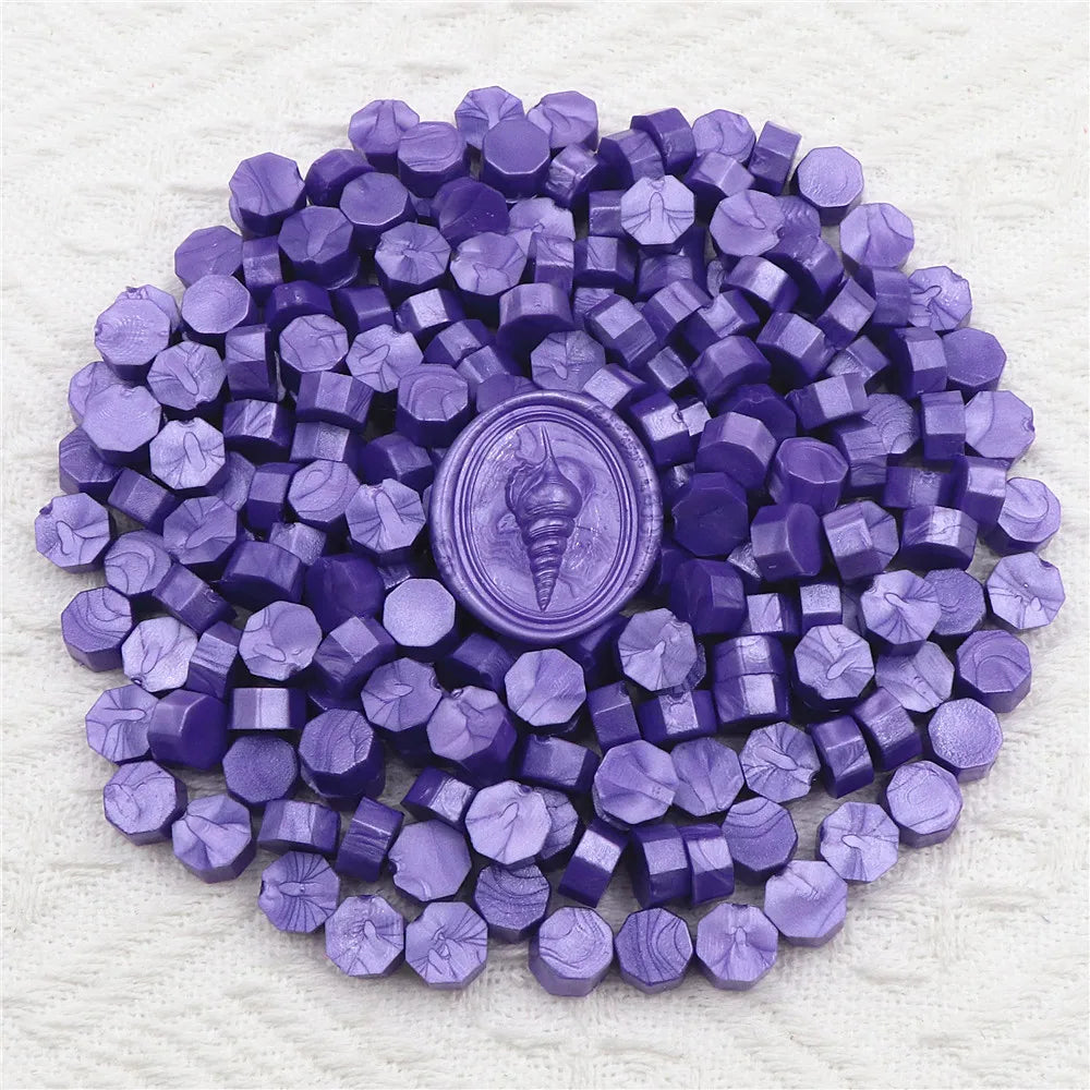 200pcs Octagon Sealing  Wax Beads for Wax Seal Stamp for Scrapbooking Cards Envelopes Wedding Invitations Gift Packaging