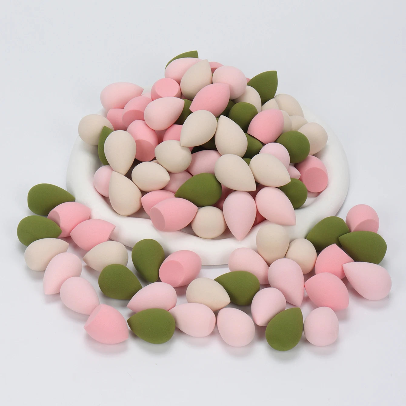 10/20/30/50/100Pcs Mini Makeup Sponge, Expands When Exposed to Water, Suitable for All Skin Types