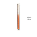 1pcs Colorful Clear Straight Ruler 15cm Four Edges Acrylic Transparent Gradient Lightweight Measuring Tools for Students A7795