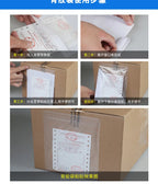 100PCS Transparent Envelope Clear With Packing List Enclosed Printing Pouch Envelope Bag for Invoice Packing Slip