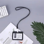 Lanyard Card Covers Women Men Work Permit Holder Credit Card Holder Neck Strap Students Kids Bus Cards Case ID Card Holder