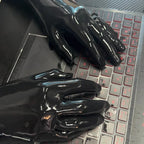 Black White Latex Gloves Integrated Molding Long Short Gloves Cosplay Close-fitting Male or Female Gloves Private Party DJ Props