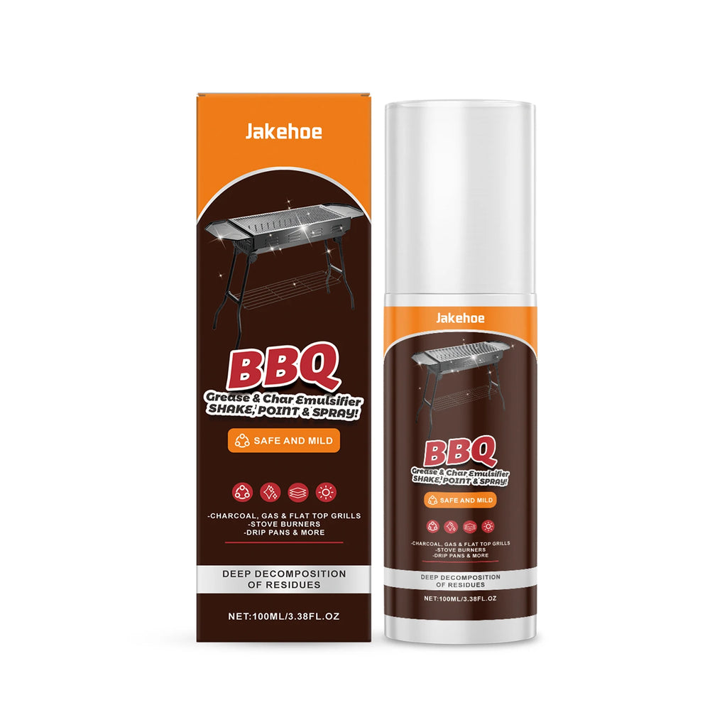BBQ Grill Cleaner Spray Grease & Char Remover Spray for Grill Oven Pan Heavy Duty Degreaser for Outdoor & Kitchen Cleaning