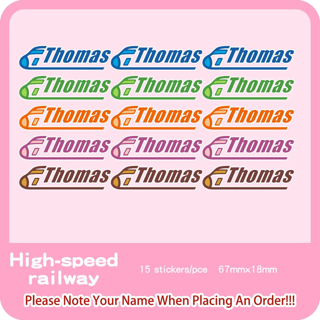Custom Heat Transfers Name Sticker Personalized Washable Clothes Ironing Stickers Iron-on Labels Fabric Clothing Babysuit Tags