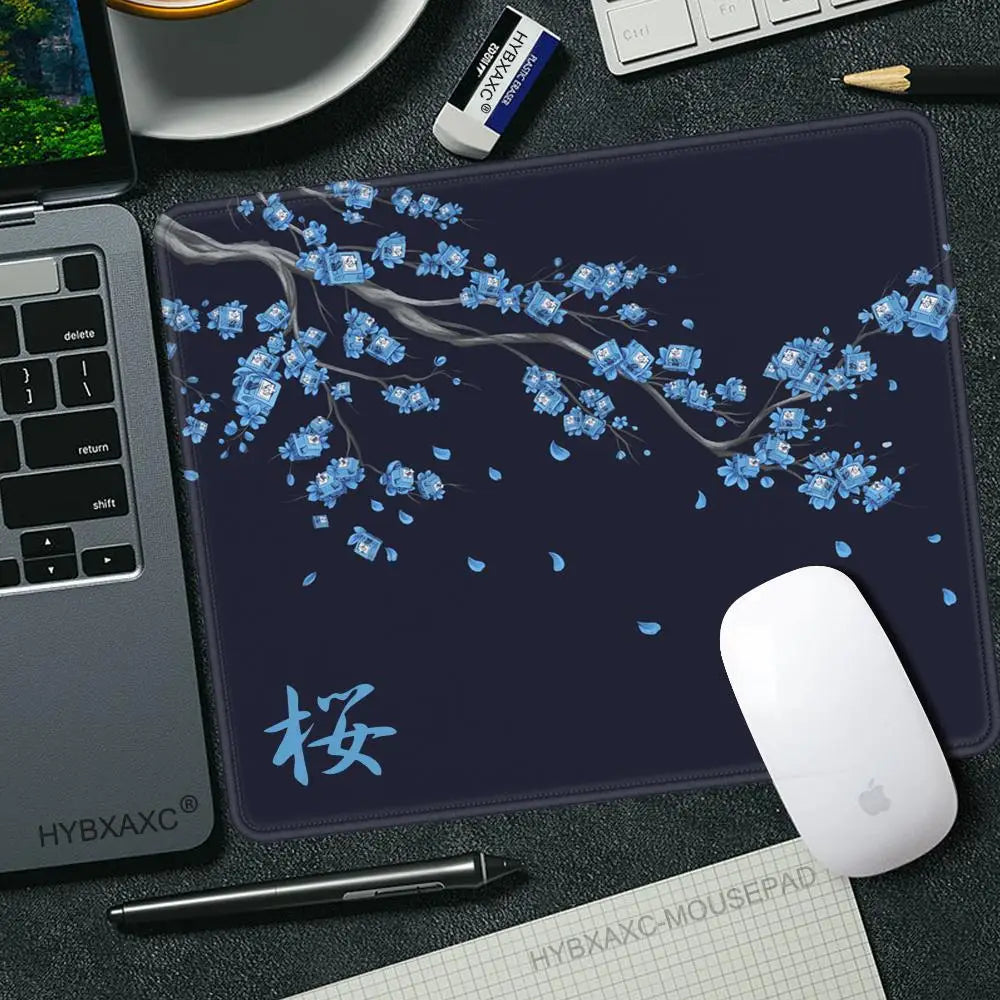 450x400 Japan Cherry Blossom Game Small Mousepad Computer Sakura Desk Mat Table Keyboard Pad Laptop Cushion Non-slip Deskpad
