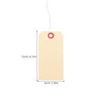 100 pcs Price Labels Manila Wire Tags Shipping Blank Packaging Tags File Folder Labels Manila Tags With Eyelets Filing Products