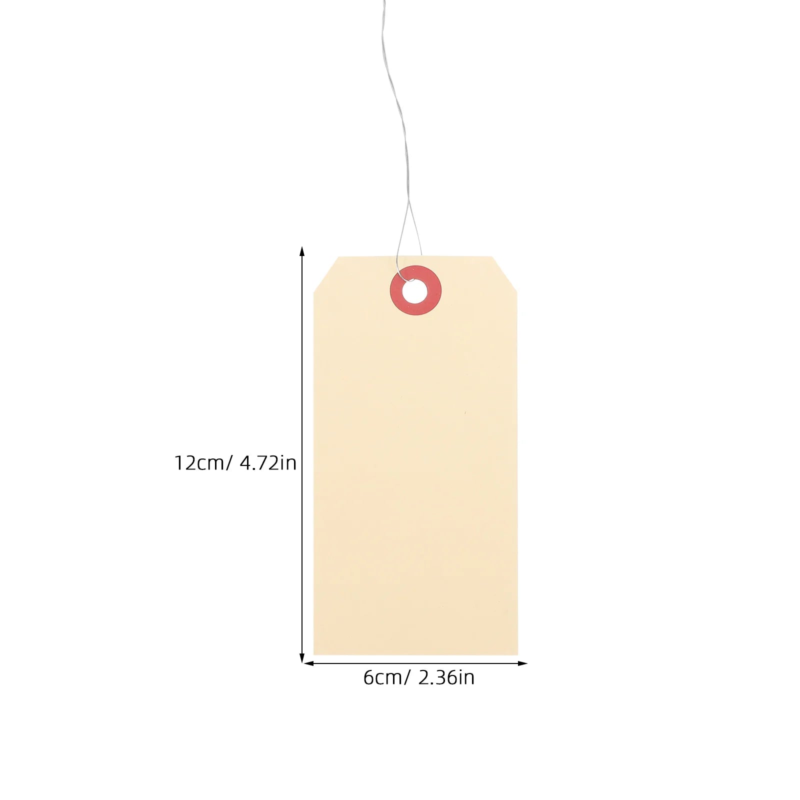 100 pcs Price Labels Manila Wire Tags Shipping Blank Packaging Tags File Folder Labels Manila Tags With Eyelets Filing Products