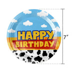 60Pcs Toy Inspire Game Story Birthday Party Supplies Set Includes Paper Plates Cups Napkins Tableware for 20 Guests Decorations