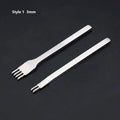 3/4/5/6mm Spacing Punch Tool For Leather Hole Punches Tool Lacing Stitching Sewing DIY Leather Craft Tools 1/2/4/6 Prong