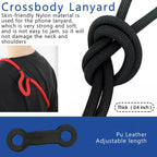 Phone Lanyard Adjustable 1 Cm Diameter Outdoor Universal Case Crossbody Shoulder Card Neck Cord Clip Hang Anti-lost Wrist Strap