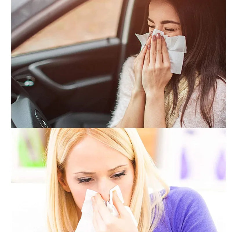 Car Tissue Refill, Disposable Facial Tissues, Face Towel, Tissues Travel Size Pack For Purse,Soft And Comfortable