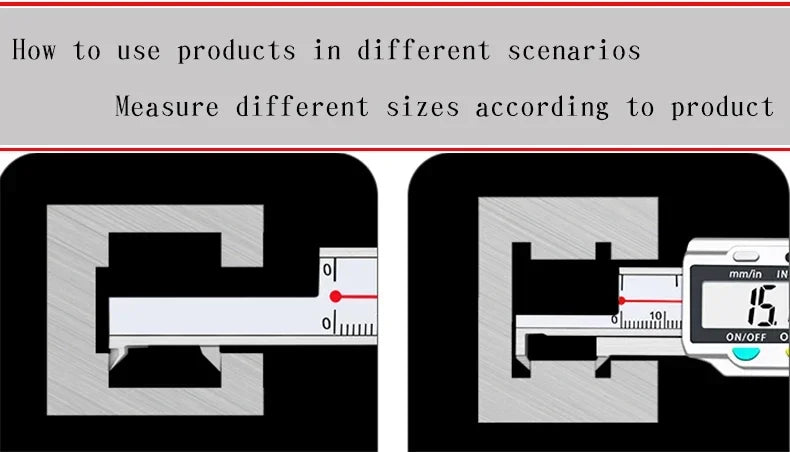 Electronic Inner Groove Width Digital Caliper 4-150 200mm High-Precision 0.01 Hole Inner Groove Measurement Tool