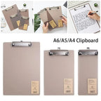 2Pcs Document Folder A6/A5/A4 Clipboard Ticket Bill Holder Hanging Cardboard File Folder Board Notepad Board Writing Pad