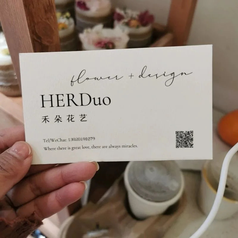 make name card design business card OEM name card printing 200 sheets thick quality paper customize paper cards