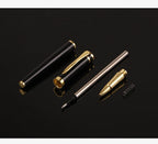 Luxury Metal Silver Black Signature Ballpoint Pens for Business Writing Office Supplies Stationery Customized Logo Name Gift