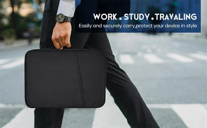 Waterproof Shockproof Handle Bag Laptop Sleeve Case for Macbook Air 11 12 13 13.6 Inch M4 M3 M2 Chip Mac Book Cover Accessories